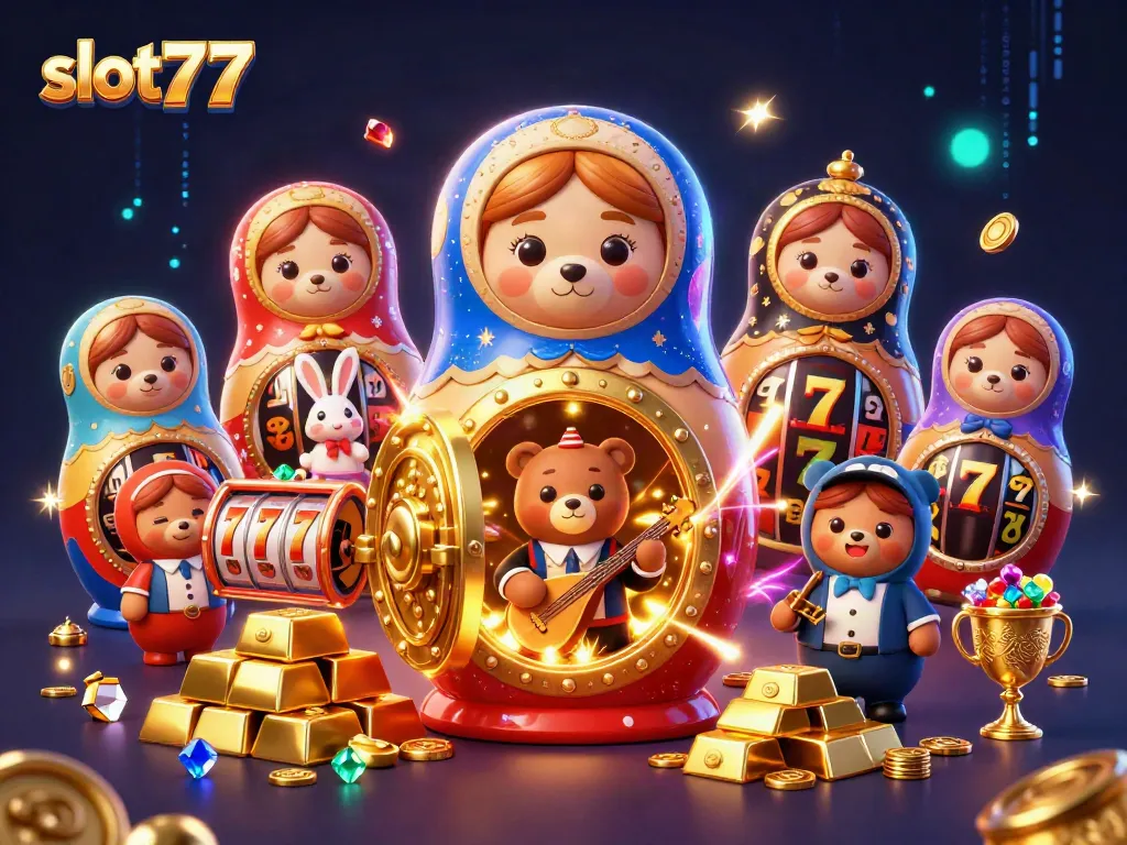Play exciting slot777 games with whimsical characters and dazzling casino elements.
